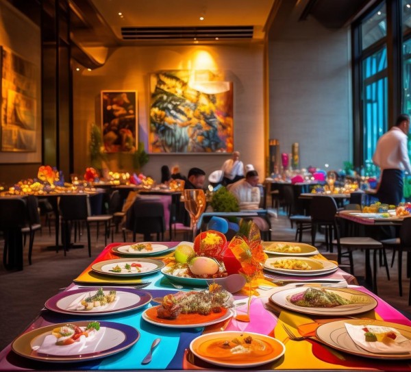 酒店餐饮服务的视觉艺术体验，享受视觉盛宴